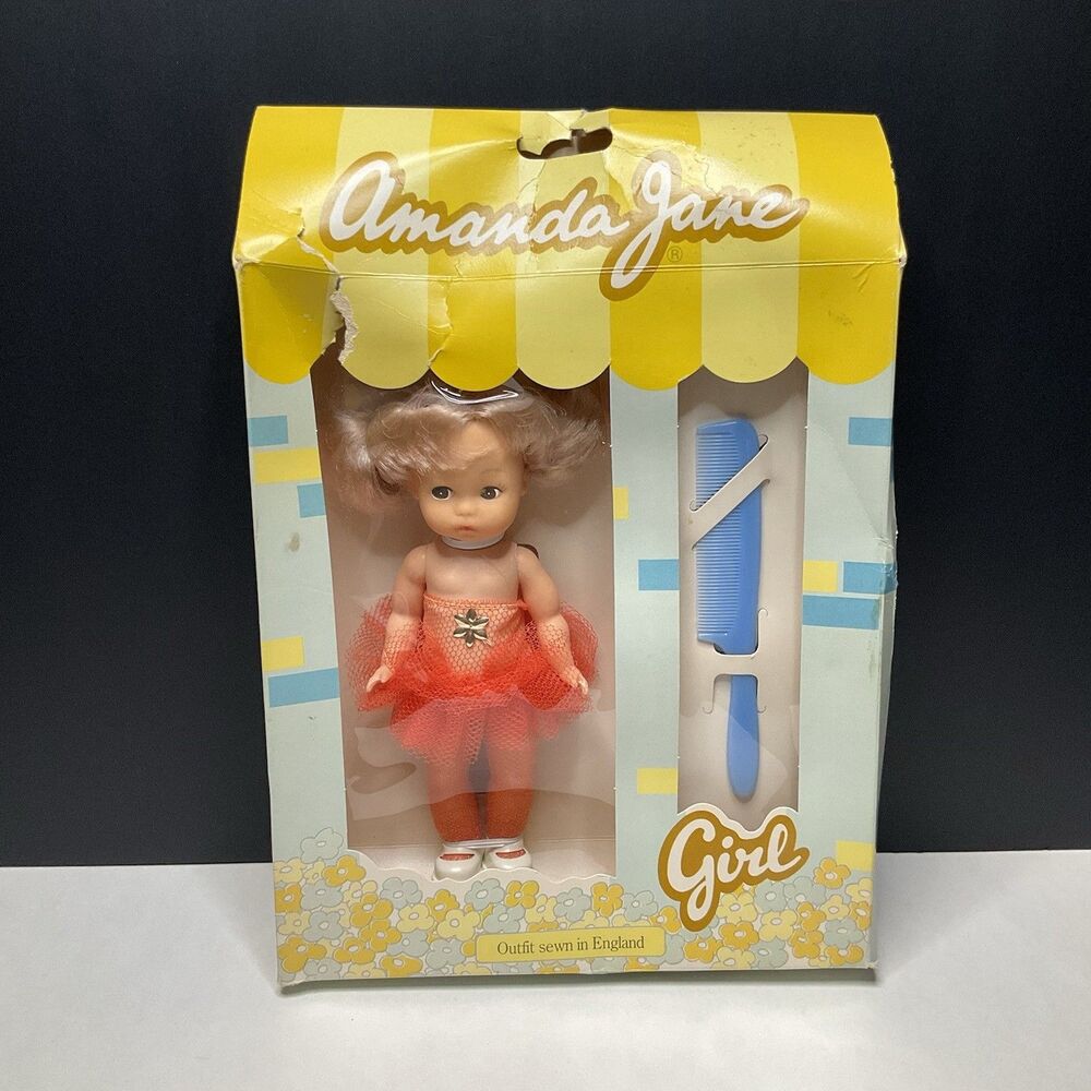 Original Vintage Amanda Jane Doll - 7" - Made in England - New in box - READ